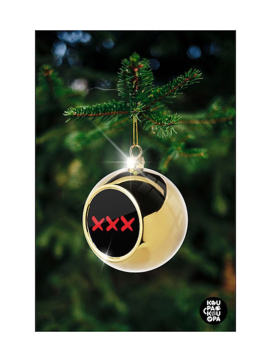 Xxx Christmas Ball Ornament Gold