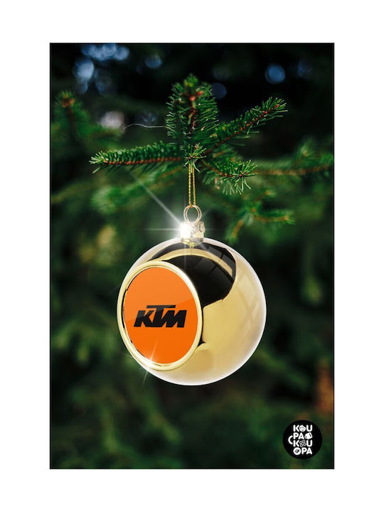 Ktm Christmas Ball Ornament Gold