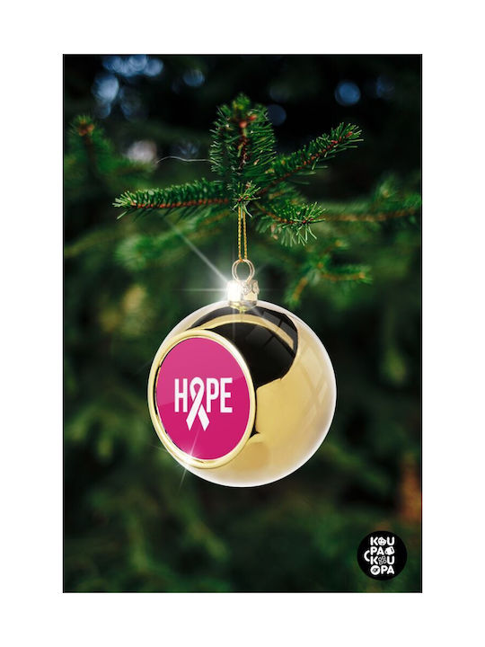 Hope Weihnachtshänger Kugel Ornament Gold