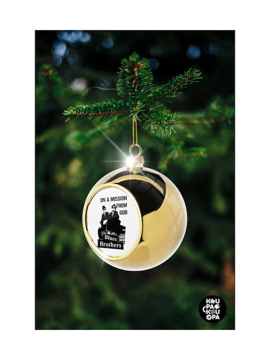 Blues Brothers On A Mission From God Weihnachtshänger Kugel Ornament Gold