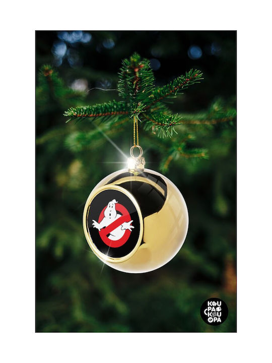 The Ghostbusters Christmas Ball Ornament Gold