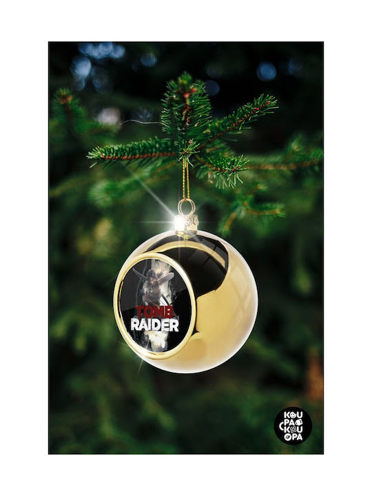 Tomb Raider Christmas Ball Ornament Gold