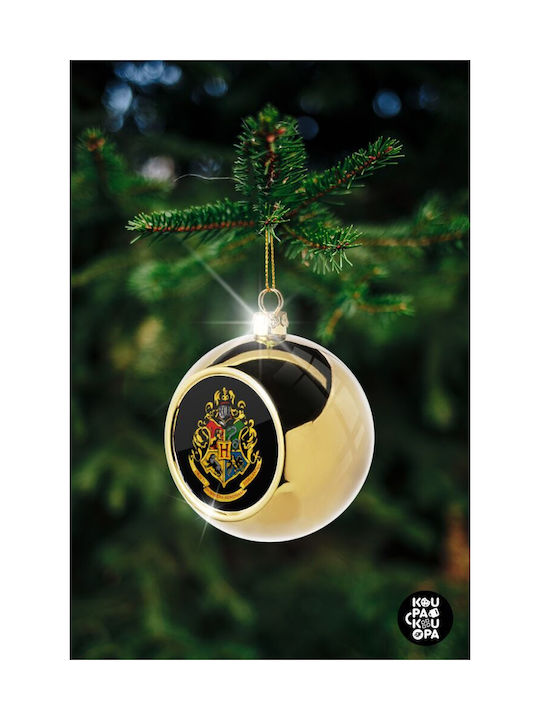 Hogwart's Christmas Ball Ornament Gold