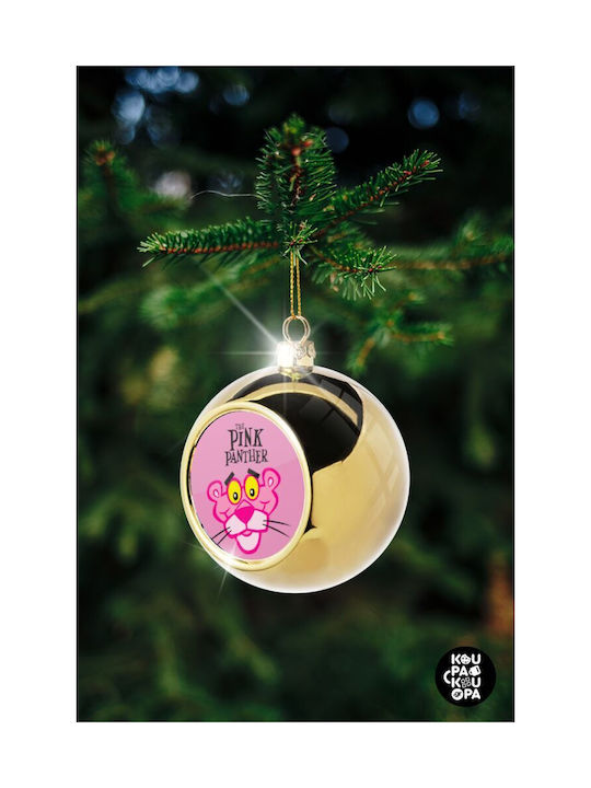 The Pink Panther Weihnachtshänger Kugel Ornament Gold