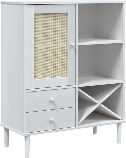 Μπουφές από Μασίφ Ξύλο με Συρτάρια 90x40x112cm Μπουφές από Μασίφ Ξύλο με Συρτάρια 90x40x112cm
