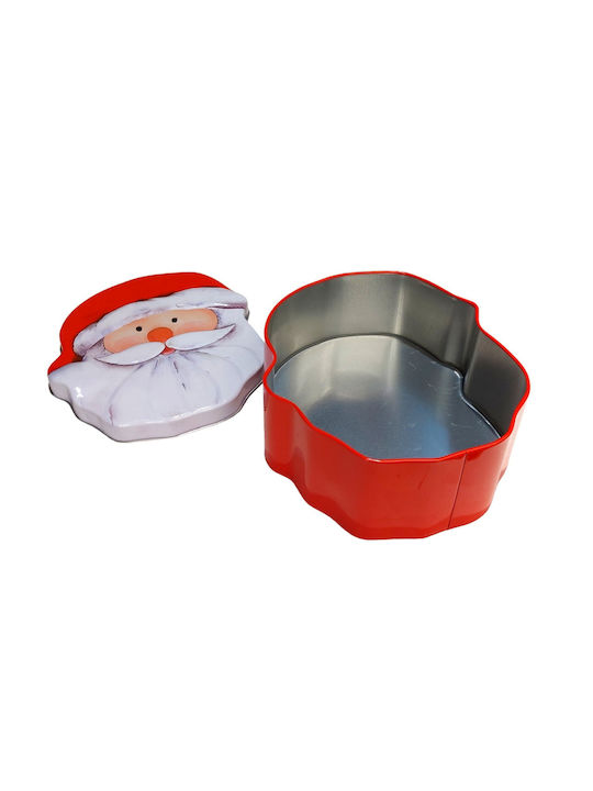 Weihnachts- Container Metallisch Rot B18xL15xD6cm. 1Stück