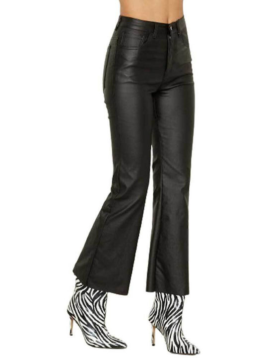 Relish Women's Leather Trousers Black