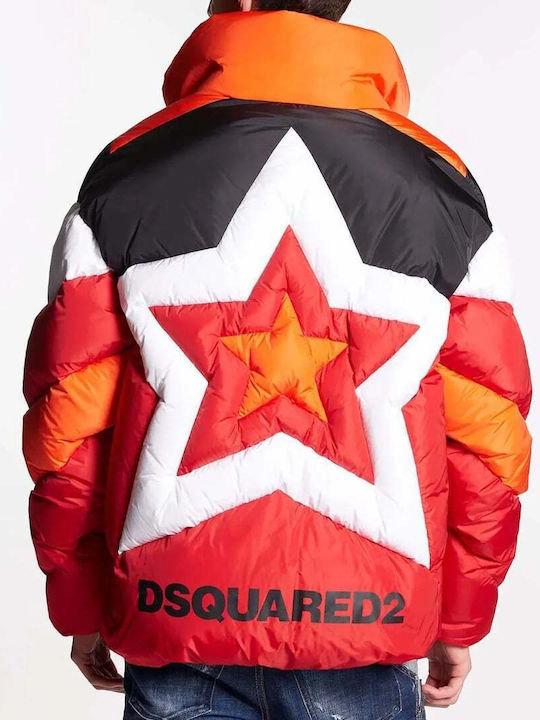 Dsquared2 Herren Winter Jacke Lässig Mehrfarbig