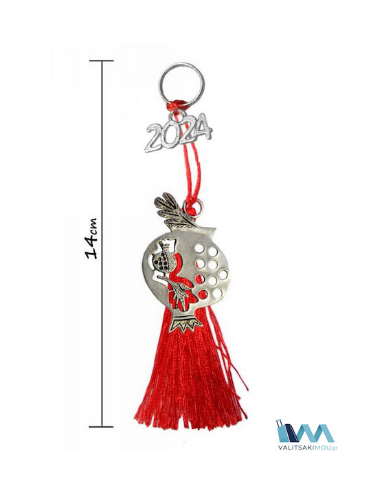 Kostibas Fashion Hanging Lucky Charm Silver made of Metal 2024 12pcs