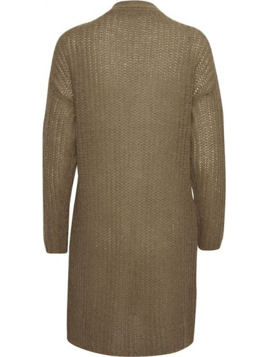 Къса Дамска плетена жилетка Beige