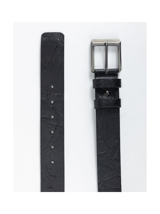 Bergman Men's Leather Belt Black