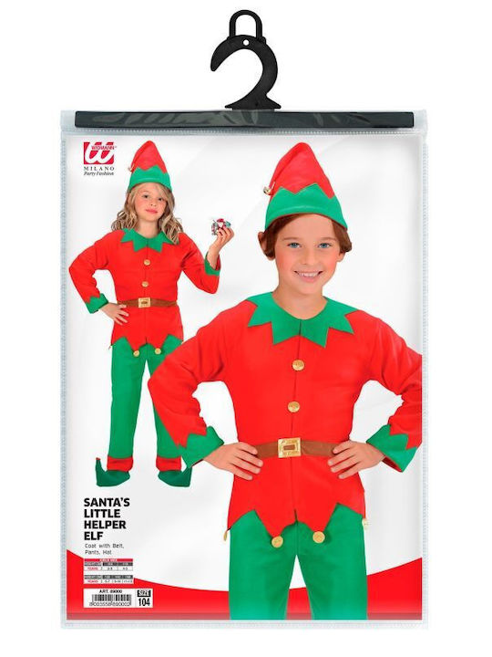 Kids Christmas Costume Elf Multicolored