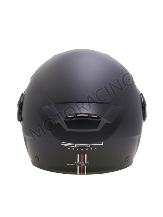 Zen ZN-760 Μαύρο Ματ Κράνος Μηχανής Jet ECE 22.05 1200gr με Sunvisor