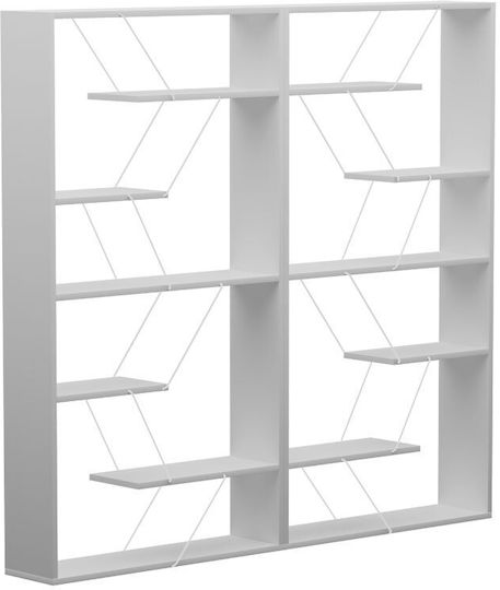 Bibliotecă Tars Gri-Alb 168x24x157 cm 225-000045