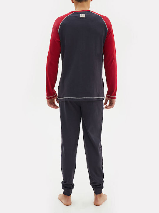 Guy Laroche Men's Winter Pajamas Set Blue