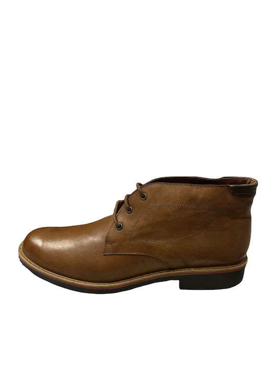 Cabrini Men's Leather Boots Tabac Brown