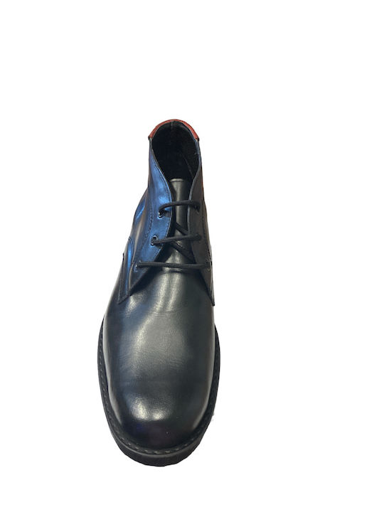 Leder Schwarz Herrenstiefel