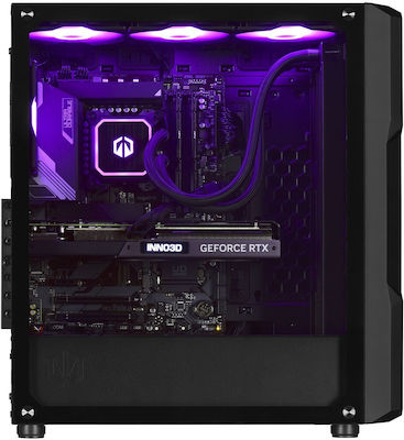 Actina Gaming Desktop PC (Ryzen 7-5800X3D/32GB DDR4/1TB SSD/GeForce RTX 4070/No Operating System)