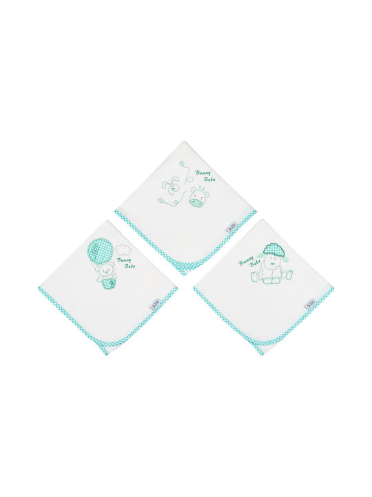 Bunny Bebe Pique Swaddle Wrap Μέντα