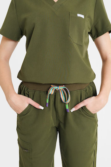 Dr. Scrub Femei Pantaloni medicali Kaki