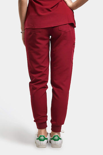 Dr. Scrub Femei Pantaloni medicali Burgundy