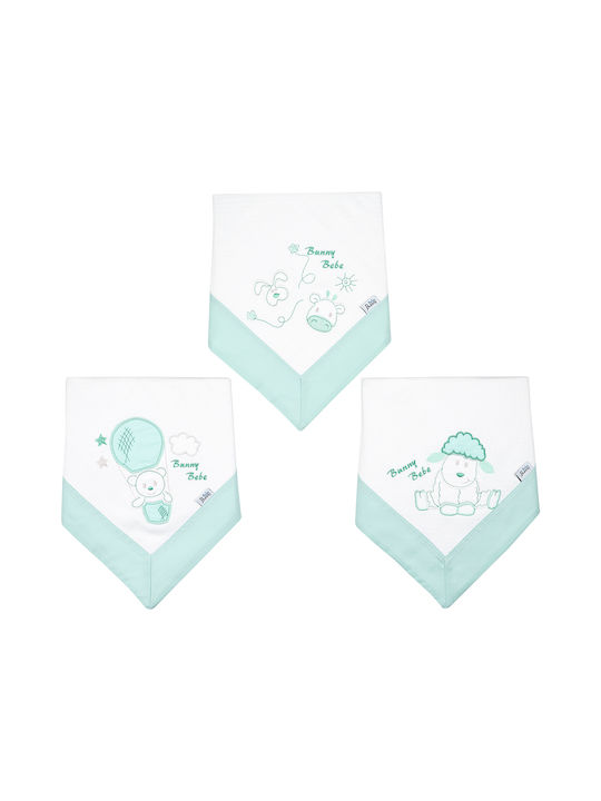 Bunny Bebe Pique Swaddle Wrap Μέντα