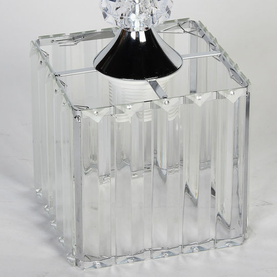 Keskor Pendant Light Silver with Socket E27 13x13x20cm
