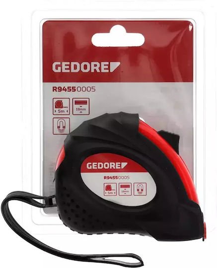 Gedore Метрическа лента с автоматично връщане 19мм x 5м