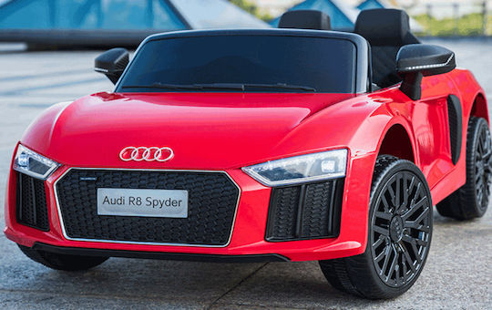 Audi R8 Spyder Doppelsitzer mit Fernbedienung Lizenziert 12 Volt Rote