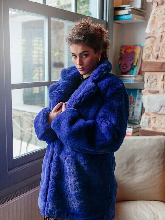 Scurtă Blană de damă ΜΠΛΕ FUR-1800 (RBL)