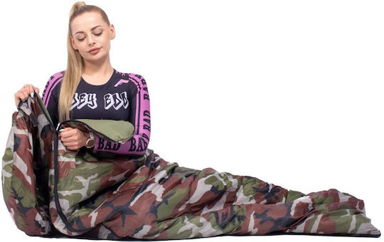 Springos Sac de dormit Single 2 Sezoane Camouflage