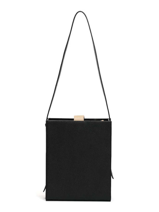 Urban Leder Damen Tasche Schulter Schwarz