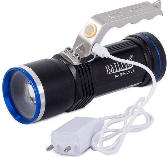 Bailong Акумулаторен Фенер LED IPX4 T6