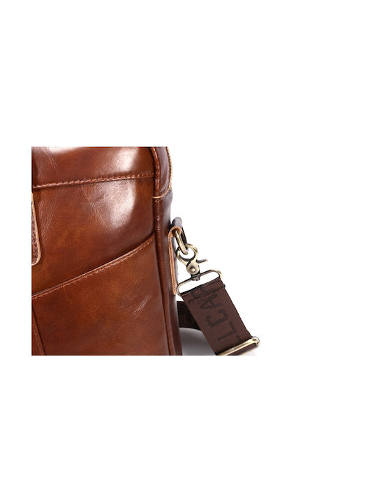 Leather Men's Briefcase Brown