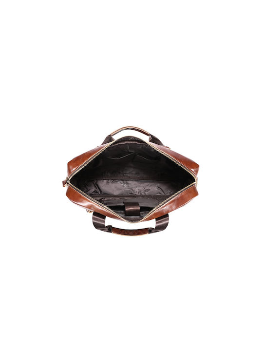 Leather Men's Briefcase Brown