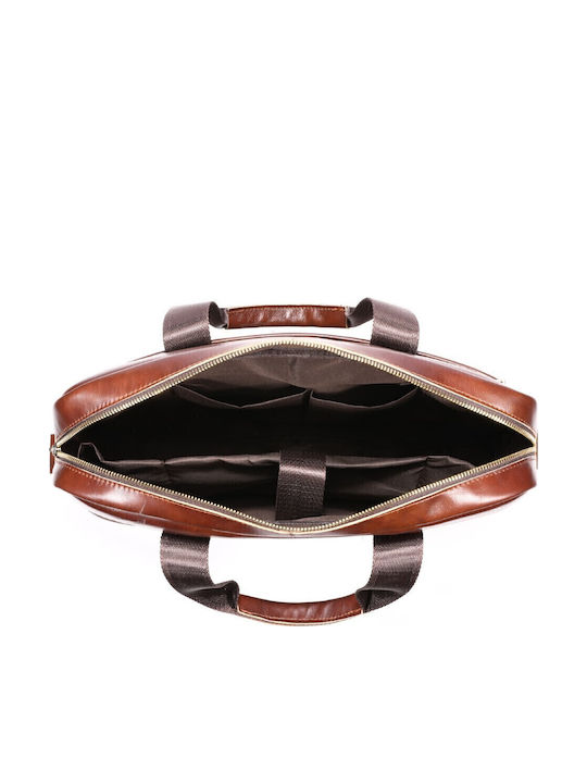 Leather Men's Briefcase Brown