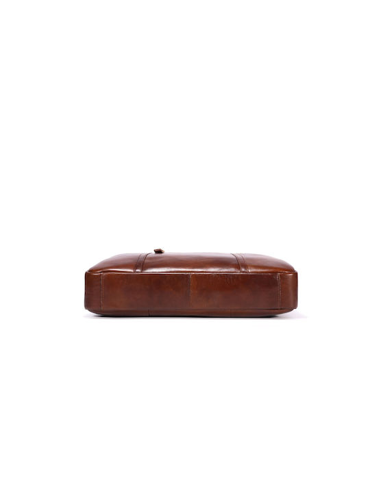 Leather Men's Briefcase Brown