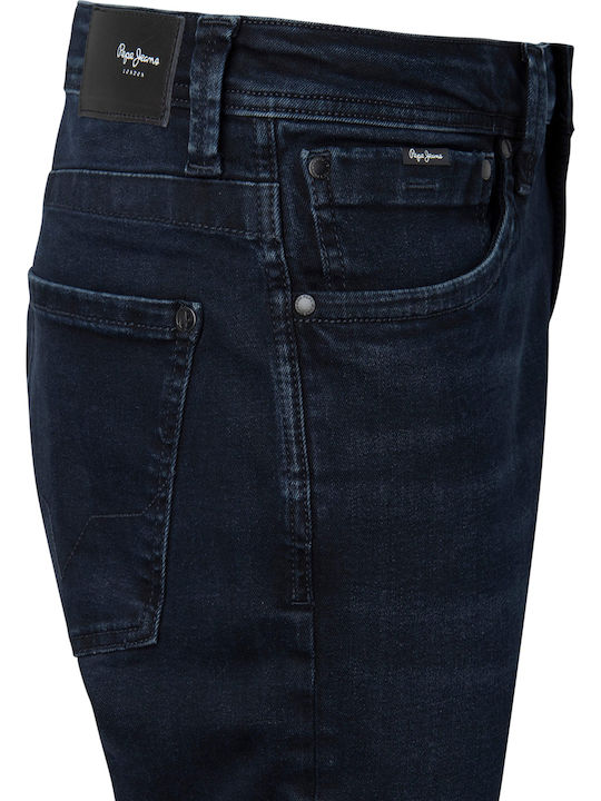 Kingston Men's Jeans Pants with Relaxed Straight Fit Blue