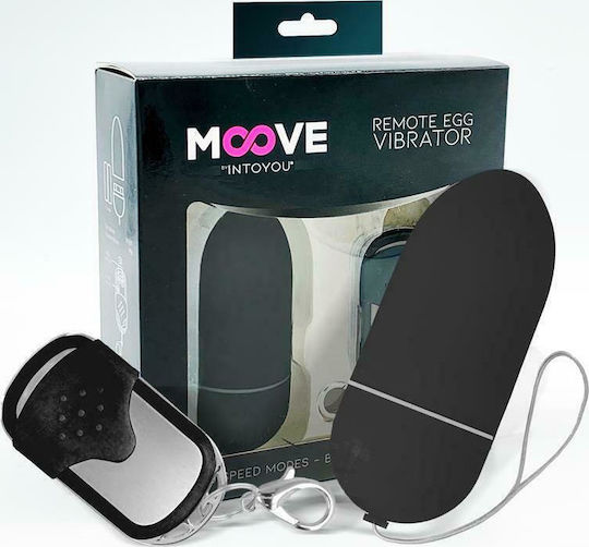 IntoYou Vibrating Egg with Remote Control Δονητής Egg με Remote Control Black