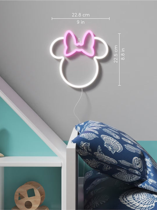 Led Plastic Kids Wall Light Minnie