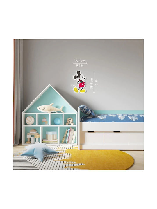 Disney Παιδικό Φωτιστικό Τοίχου Led LED Neon Disney Mickey Full Body