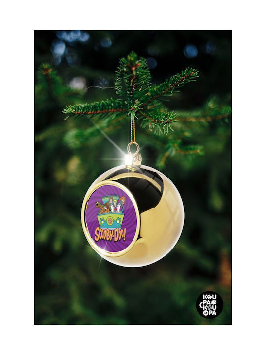 Scooby Doo Christmas Car Ornament Gold