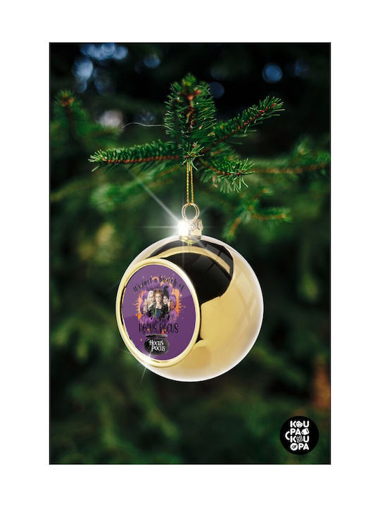 Hocus Pocus Weihnachtshänger Kugel Ornament Gold