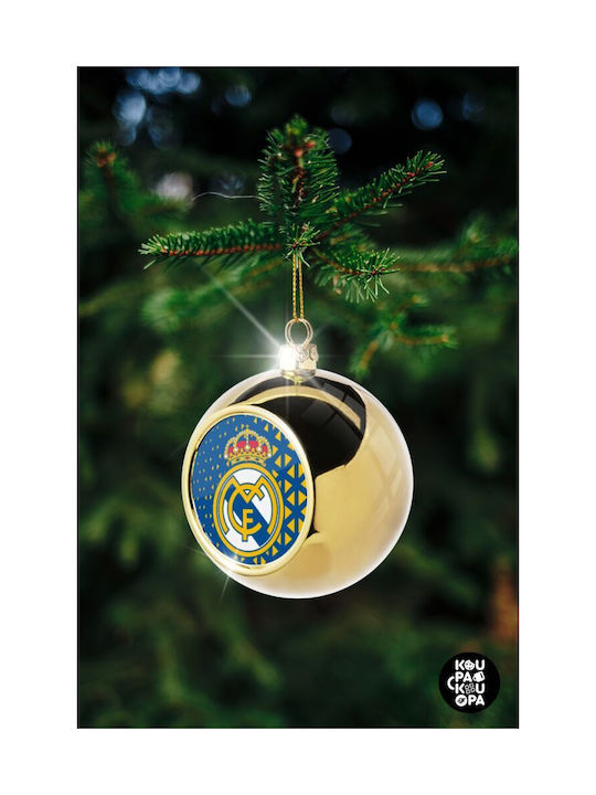 Real Madrid Cf Weihnachtshänger Kugel Ornament Gold