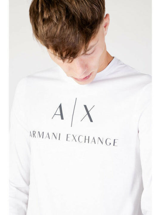 Armani Exchange Herren Shirt Langarm Blau