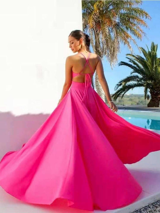 Summer Maxi Dress for Wedding / Christening Pink
