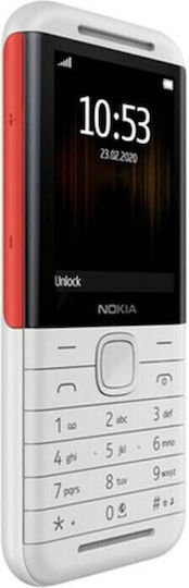 Nokia 5310 2020 Dual-SIM Handy mit Tasten (Englisches Menü) White/Red