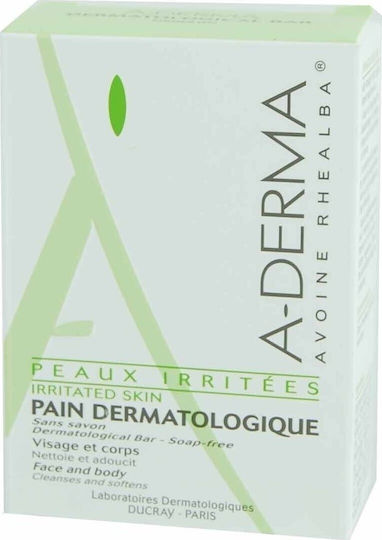 A-Derma Les Indispensables Dermatological Bar Seife Bar Reinigung Gesicht 100gr