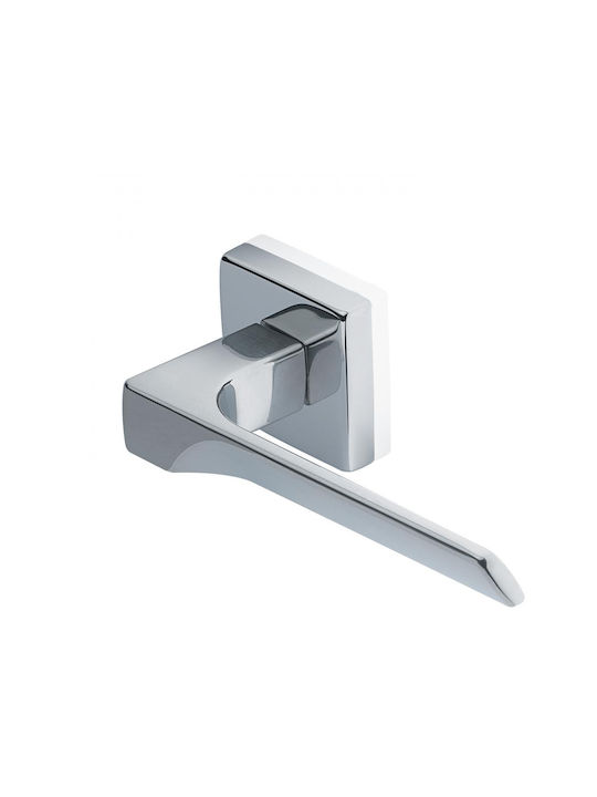 Manital Flash Middle Door Matte Lever with Rosette for Both Sides Placement Nickel Matt Pair 155-01