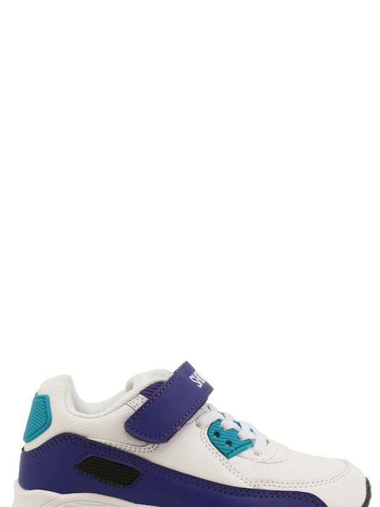 Shone Kids Sneakers with Scratch White